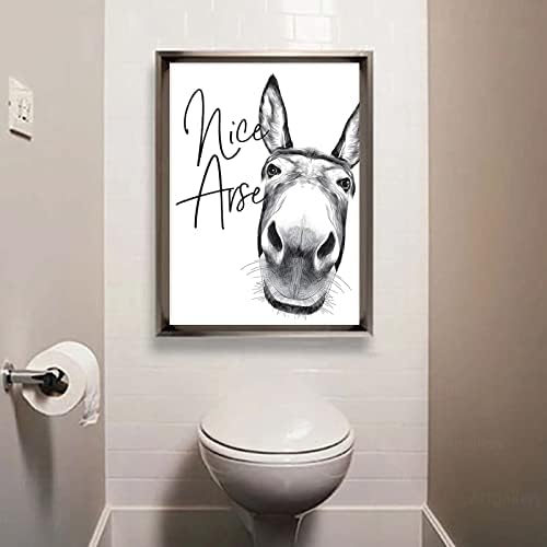 ציטוטי אמבטיה מצחיקים אמנות קיר חמוד תמונות אמבטיה חמוד פוסטר חמור לדיוקנאות של בעלי חיים קיר תפאורה