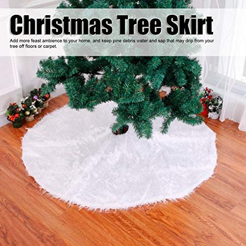 חצאיות עץ חג המולד של FDIT Clush חצאיות מרקם נוח מחצלת כיסוי לחג המולד קישוטי חנויות למסיבות