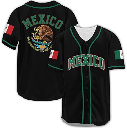 נשר מקסיקו בייסבול גופיות חולצות לגברים נשים, מקסיקני בייסבול ג ' רזי, נשר בייסבול חולצות, מקסיקני