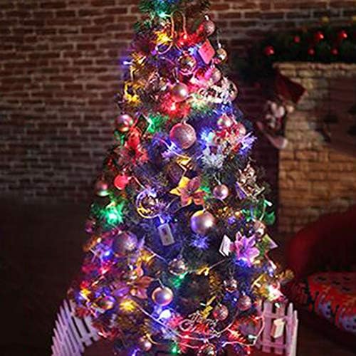 ZPEE Encrypt LED עצי חג מולד מלאכותיים, מעמד מתכת עץ אורן קדם מיטה, עץ מתכת, עץ חג המולד למלון היתי Offcie קל