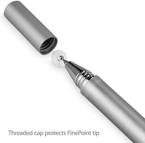 עט חרט בוקס גלוס תואם ל- HP Toucad - Finetouch Stemitive Stylus, עט חרט סופר מדויק עבור HP Toucad - כסף