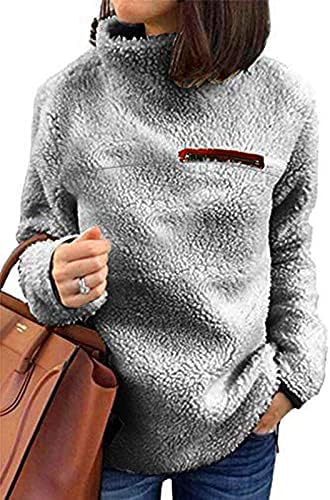 סווטשירטים מטושטשים בחורף 2022 חום טרנדי טרנדי מזדמן שרוול ארוך שרוול ארוך פלוס חולצות סוודר S-4XL