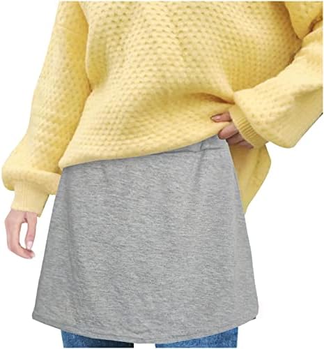 שכבות חולצות מרחיבי לנשים בתוספת גודל מזויף למעלה תחתון לטאטא תחתון חצי אורך מיני חצאית מקרית חולצות למעלה מאריך