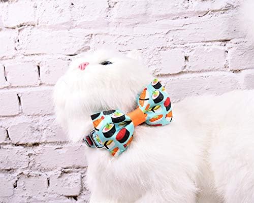עניבת פרפר צווארון חתול סושי, אבזם פלסטיק בטיחותי בטיחות, צווארון קשת לחתלתול