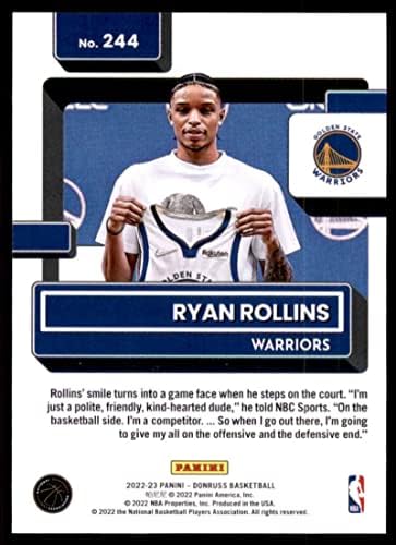 ריאן רולינס RC 2022-23 דונרוס 244 ננומטר+ -MT+ לוחמי כדורסל NBA מדורגים טירון