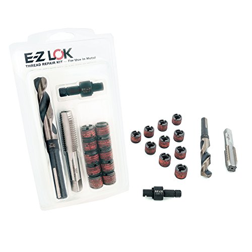 E-Z LOK EZ-450-6 תוספות הברגה למתכת, ערכת התקנה M6-1.0, פלדה, תחמוצת שחורה