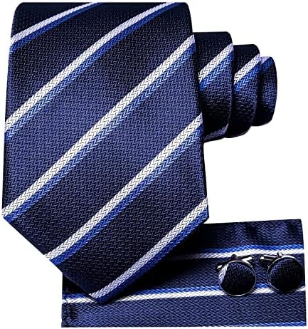 היי-עניבת ארוג משי עניבות לגברים עם כיס כיכר וחפתים