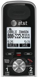 AT&T TL88002 מכשיר אלחוט אביזר, כסף/שחור, 2 חבילה (דורש AT&T TL88102 מערכת טלפון הניתנת להרחבה להפעלה