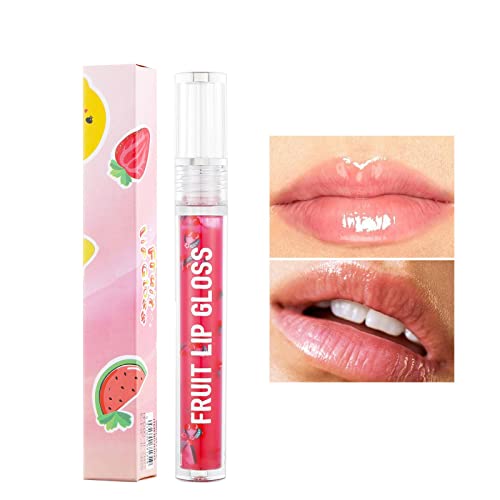 מילוי שפתיים גלוס פלאבו 6 צבע פירות נוזל שפתיים שמן ומחדש מים לחות שפתיים זיגוג ומפחית שפתיים