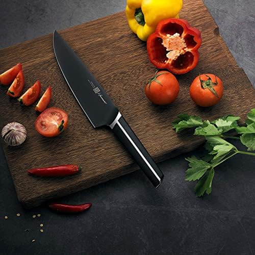 האנמאסטר שפים סכין, 8 אינץ מזויף חד מטבח סכין עם החלקה ידית, אידיאלי אחיזה נוחה שף סכין לבית ומסעדות.