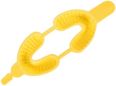 מגשי חריגה רושם פלסטיק חד פעמי חומרים כפול קשת מגש לילדים גודל אני צהוב חד פעמי הגשת שיניים