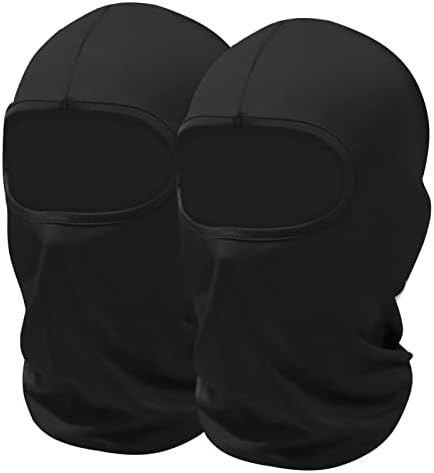 2 חבילה שחור סקי מסכת הגנה קל משקל שיאסטי מסכת גרב פנים מסכת גברים נשים רכיבה על אופנוע