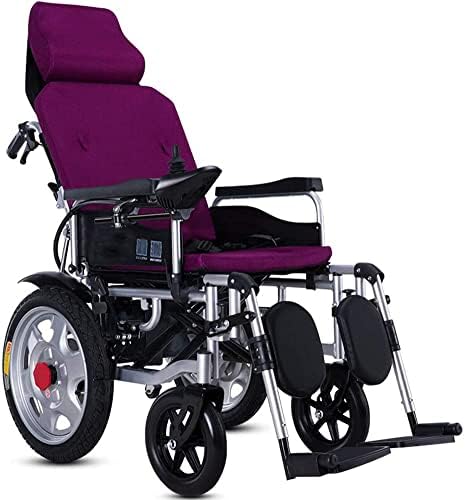 כיסא גלגלים חשמליים עם משענת ראש, מתקפל וקל משקל מופעל כיסא גלגלים, מושב רוחב: 45 ס מ,ג ' ויסטיק, מתקפל כוח