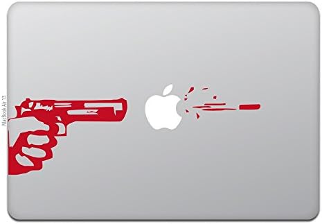 חנות טובה של MacBook Air/Pro 11/13 אינץ 'מקבוק מדבקה אקדח וכדור לבן M419-W