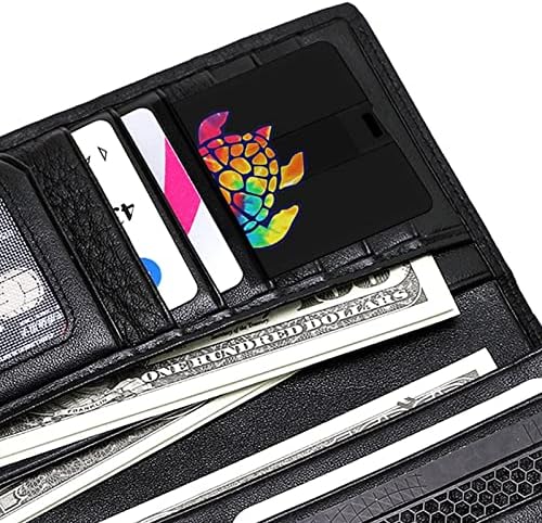 עניבת צבע צבי מגניב צב ים USB מקל מקל פלאש מכסים בכרטיס כרטיס אשראי צורת כרטיס בנק