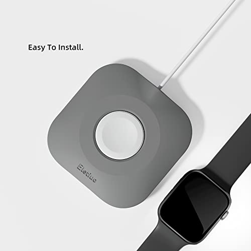 Aletiuo iWatch Charger Stand Silicone מארגן בעל טעינה נייד, תואם לאביזרים של Apple Watch Series 7/6