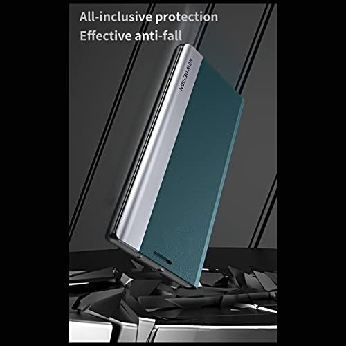 כיסוי מארז טלפון תואם ל- Samsung Galaxy S20 פלוס ציפוי ציפוי מגנטי ציפוי עור הפוך + מחשב חכם גוף מלא מעטפת מגן