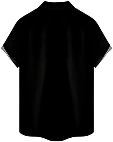 חולצות באולינג של Zddo Mens, 2022 גברים חדשים חולצה הוואי שרוול קצר
