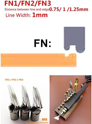 1 pc Fn3 מלאכת עור מלאכה חשמלית מכונת קמטים לחיצה על קו קצה ראש קצה M5 מחבר בורג סטנדרטי