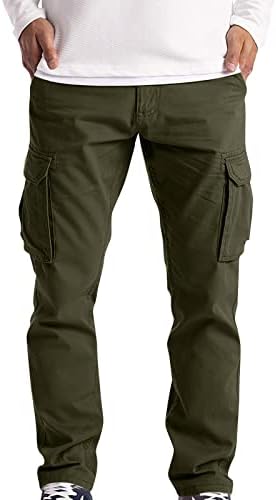 מכנסי מטען רחבים של Xiaxogool, פלוס מכנסי מטען בגודל לגברים מכנסיים אתלטים מזדמנים מכנסיים רופפים