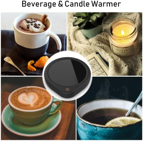קפה ספל חם עם אוטומטי לכבות עבור שולחן, כוס חם חכם טמפרטורת הגדרות, חשמלי משקאות תה מים חלב חם