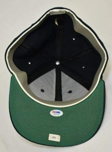 טד וויליאמס חתם על חתימה על חתימה בוסטון רד סוקס כובע עם PSA DNA COA - כובעי חתימה