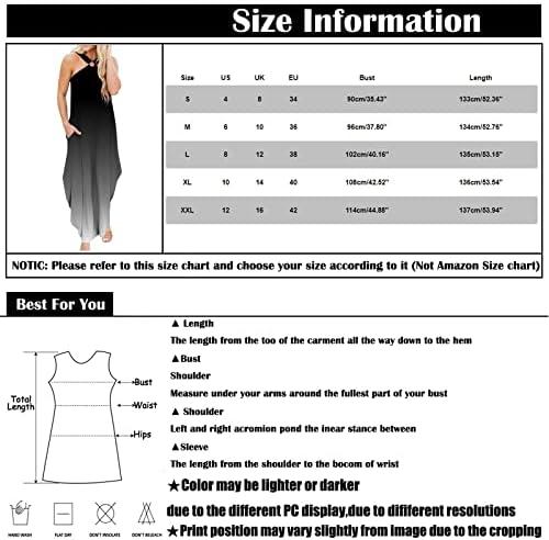 שמלות וינטג 'של פרגיר, נשים אופנה צוואר צוואר צוואר רופף כיס שמלה ארוכה שמלה פתוחה ללא שרוולים