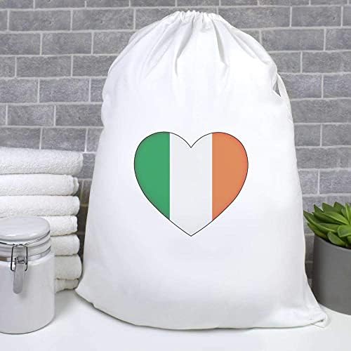 אזידה 'אירלנד דגל אהבת לב' כביסה / כביסה / אחסון תיק