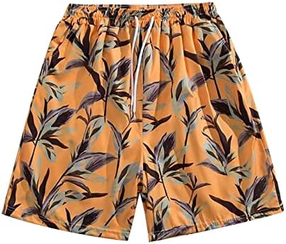 גברים קיץ מזדמנים גזעי שחייה הוואי מתכווננים חוף רחב מתכווננים מכנסיים קצרים מותניים אלסטיים בגיש ים