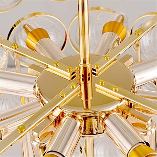 תליון זהב Czdyuf מנורת זכוכית מגולפת כדורי תליון לתליון תאורה מקורה מנורת תליון