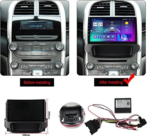 רדיו אנדרואיד 12 רכב עם מסך QLED/2K של 9 אינץ ', רדיו רכב כפול DIN עם GPS SAT SAT NAV Bluetooth ערכה ללא