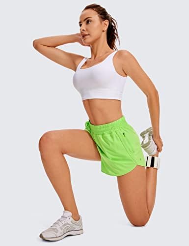 יוגה נשים גבוהה מותן מכנסי ריצה אוניית רשת-3 דולפין מהיר יבש ספורט כושר מסלול אימון מכנסיים רוכסן כיס
