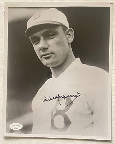 Rube Marquard חתום על חתימה וינטג 'מבריק 8x10 Photo Brooklyn Dodgers - JSA אימת