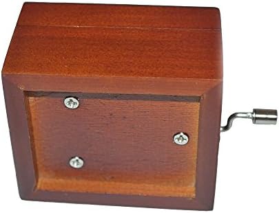 Fnly 18 הערה עתיקות קופסה מוזיקלית מעץ עתיקה עם תנועה צופעת כסף, קופסת מתנה למוזיקה, Ode to Joy Box