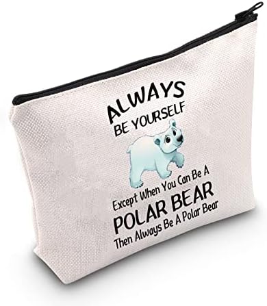 דוב קוטב מתנות לנשים קרח דוב איפור תיק תמיד להיות דוב קוטב מאהב פאוץ הארקטי צפון מוט נסיעות תיק