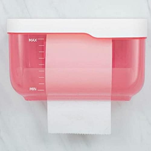 ג'ניגו חדר אמבטיה נייר טואלט מגבת מחזיק קיר הרכבה מפלסטיק WC מחזיק נייר טואלט עם קופסת אחסון מדף מדף אחסון