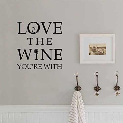 אוהב את היין אתה עם מדבקות קיר משלי מדבקות קיר ויניל מדבקות ציטוטים דלת מדבקות קיר אמנות מדבקה למטבח חדר אוכל