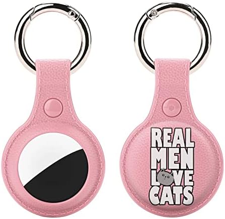 אמיתי גברים אהבת חתולים מגן מקרה עבור תגי אוויר עם מפתח טבעת תגי אוויר גשש כיסוי מחזיק אבזרים