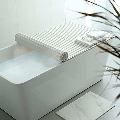 מכסה כיסוי אמבטיה של פנגפי, מכסה בידוד חום אבק מתקפל בחדר אמבטיה, מדף מוצרי טיפוח של טלפונים, עובי