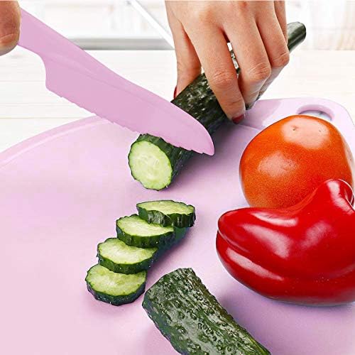 סט לילדים בישול סלט 3 חתיכות-משלוח פלסטיק קיצוץ לוח סכיני צלחת סטי ילדים בטוח שימוש