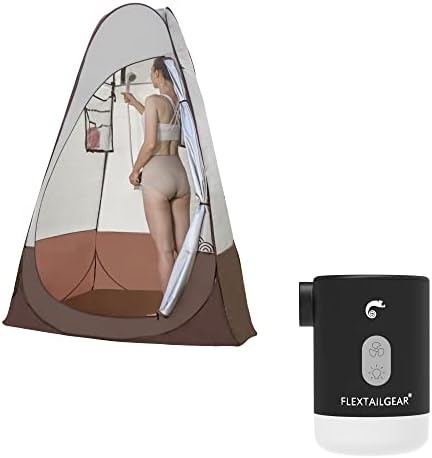 Flextailgear mp2 pro משאבת אוויר צרור שחור עם אוהל פרטיות פופ -אפ