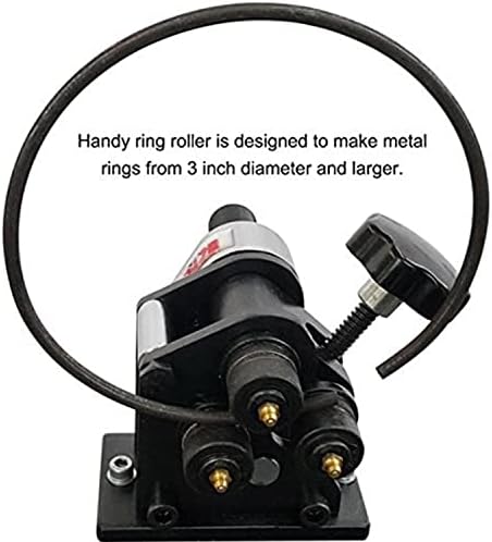 Kaka Industries PR-3 Bender Roll Bender, 3 אינץ 'מגלגל גליל ידני, גלגל טבעת פלדה ידני של סדין