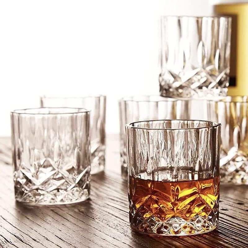 כוסות ויסקי וינטג 'של KJHD זכוכית בורבון ייחודית שכבה אולטרה-ברורה יין וינטג