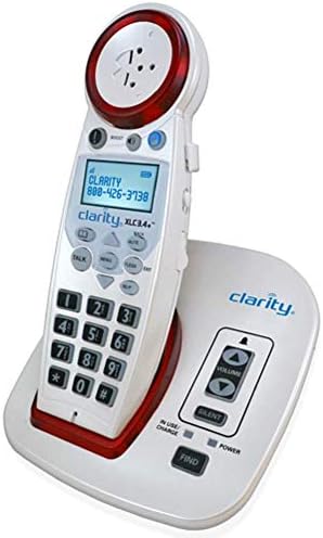 Clarity XLC3.4 פלוס DECT 6.0 מערכת טלפון אלחוטית מוגברת במיוחד לקויית שמיעה