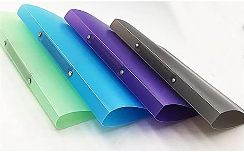 תיבת קובץ TAUFE A4 טבעת קלסר צבעונית בשקוף עלים רופפים נייר קובץ אחסון אספקת אחסון