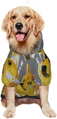 קפוצ'ון גדול של כלב קפוצ'ון כלב-כלב-שיבה-שיבה-אינו סוודר בגדי חיות מחמד עם מעיל תלבושת חתול