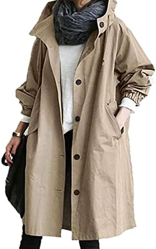 נשים קלאסי מוצק יחיד חזה מעיל טמפרמנט מותניים תעלת מעיל דש מעיל דק הלבשה עליונה מעיל
