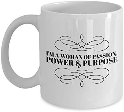 השראה 11 עוז קפה ספל-אני אישה של תשוקה כוח ומטרה-עידוד העצמת קרמיקה כוס שאפתנות התלהבות-מעומק הלב מתנה ילדה אחות
