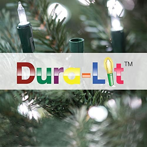 ויקרמן 5 'לייזר מוקה עץ חג המולד מלאכותי, אורות ליבון ברורים של דורה -דורא