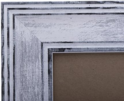 4x4 מסגרת תמונה לבנה במצוקה - תצוגת שולחן עבודה של הר, אינסטגרם מדפיס מסגרות מאת Ecohome